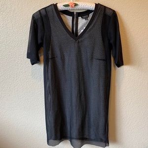 New Topshop Black Mesh Dress